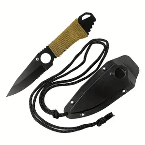 Hunting Knife - Heavy-Duty Survival Tactical Outdoor Camping Knife with Spear Point Blade, Bushcraft, Outdoor Adventures - Durable Construction for Professional and recreational use, Hunting Gear And Equipment, Bushcraft Tool