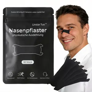 30pcs Sports Nasal Strips, Unisex Breathable Design, Wide Strip for Better Airflow, Ideal for Daily Use and Nighttime