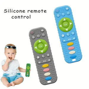 Remote Control Toys Designed for Teething Babies, Made of Silicone. These Non-Toxic Teethers Are Suitable for Infants Aged 6 to 12 Months, Crafted from Durable ABS Material with Smooth Edges, Making Them an Ideal Gift for Teething