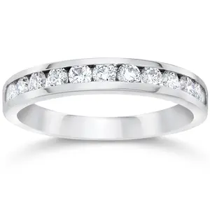 1/2CT Diamond Wedding Ring 10K White Gold