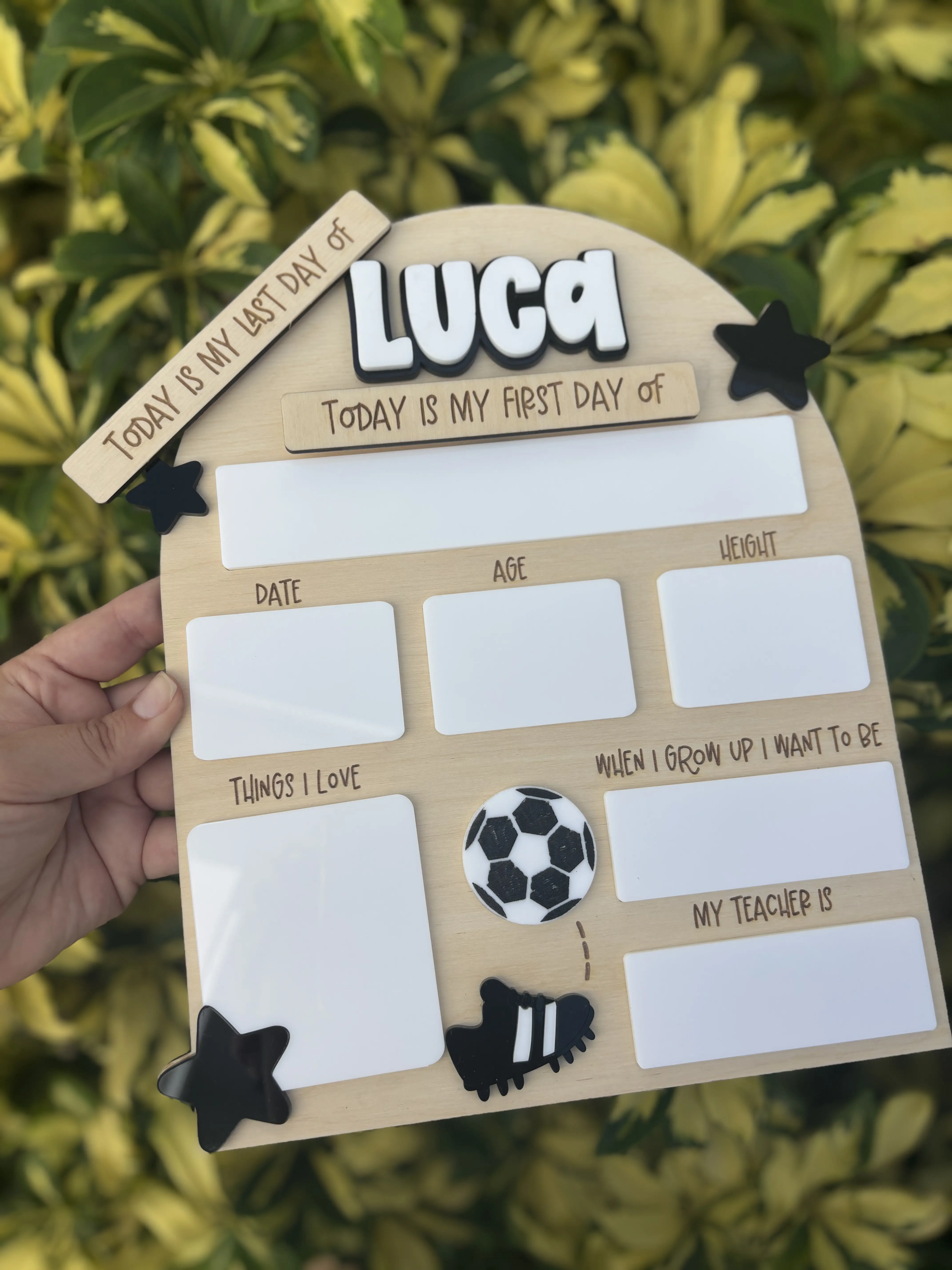 Soccer Back to School Photo Prop