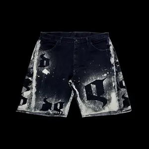 "Noir Renegade" Baggy Flared Jorts