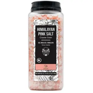 Soeos Himalayan Salt, Coarse Grain, 39Oz (2.4 Pound), Non-GMO Himalayan Pink Salt, Kosher Salt, Sea Salt for Grinder Refill