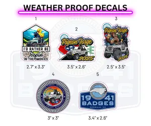 WEATHER PROOF DECALS