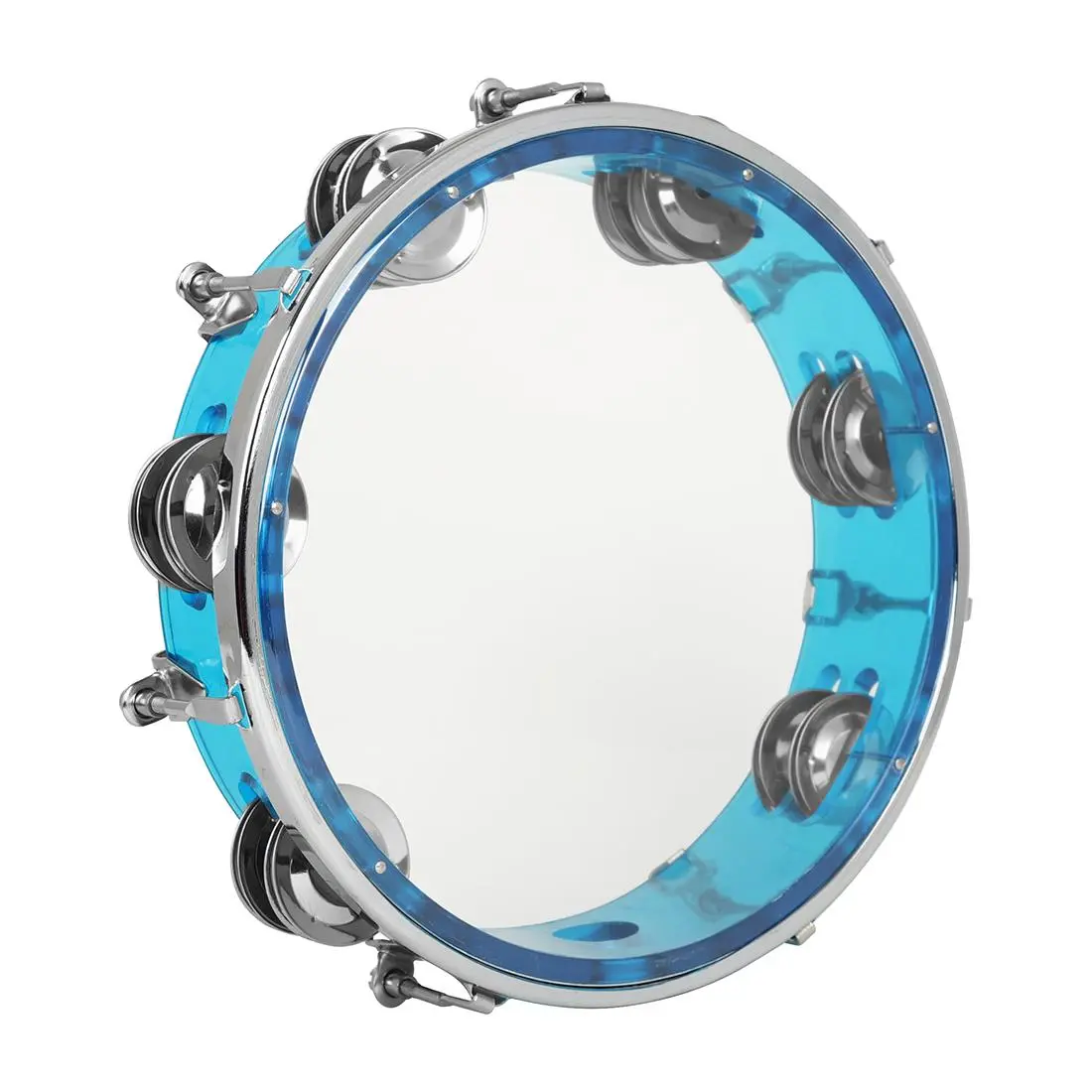 8 Inch Self-tuning Tambourine With adjustable key  Professional Musical Instrument for Adults