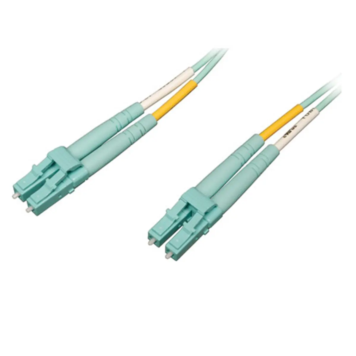 Tripp Lite N820-15M-OM4 15M High Bandwidth Duplex Multimode LC-LC Fiber Patch Cable with Low-Smoke Jacket, Aqua