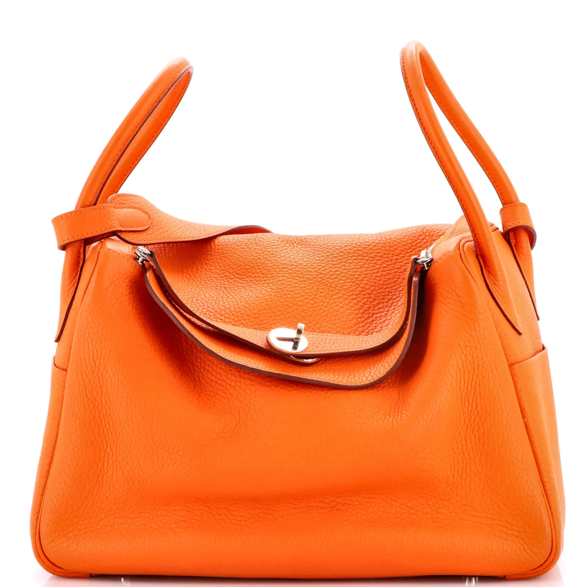 Pre-owned HERMÈS Leather Top Handle Bags Hermes Lindy Bag Clemence 34 by Rebag