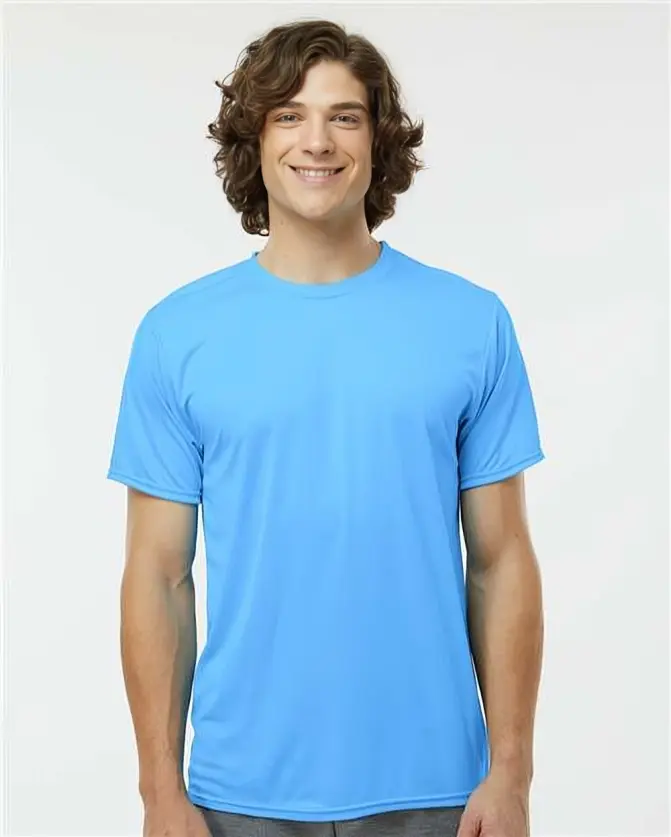 NEXGEN Women's Sporty T-Shirt, Sweat-Wicking Breathable Polyester Crew Neck with a Fitted Cut for Yoga Gym Activewear