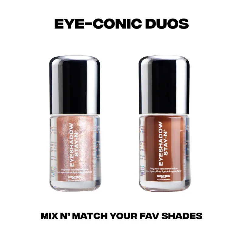 EYE-conic DUO - 2 Eyeshadow STAY-Ns, buildable, long-lasting, crease-proof liquid eyeshadows