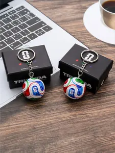 2026 USA-Canada-Mexico World Cup Theme Soccer Pendant Keychain Collectible Fan Souvenir Gift Ornament Deluxe Gift Box