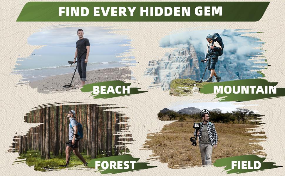 Professional Handheld Metal Detector for Adults - High Accuracy Gold & Silver Finder, 10in IP68 Waterproof Coil, Pinpointer, Larger LCD Display, Advanced DSP Chip, for Underwater & Beach Use, Black Professional Handheld Metal Detector for Adults - High Accuracy Gold & Silver Finder, 10in IP68 Waterproof Coil, Pinpointer, Larger LCD Display, Advanced DSP Chip, for Underwater & Beach Use, Black