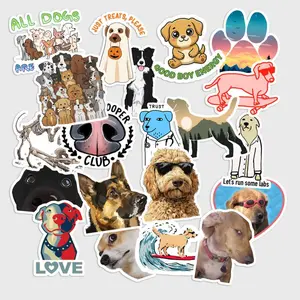 Sticker Pack 20 Dog Cute Sticker Puppy Vinyl Decal for Laptop Water Bottle Pet Lover Friendly Design for Everyday Use and Animal Lovers