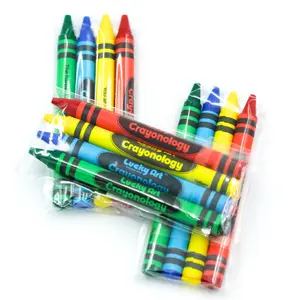 4-Color Crayon Sets – 20 Packs (80 Crayons), Non-Toxic, Restaurant & Party Ready