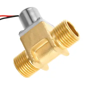 DC 4.5V 1/2" Water Flow Pulse Electromagnetic Valve Brass Solenoid Valve