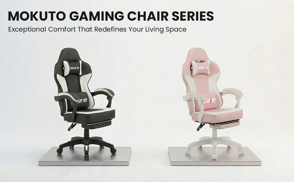 Gaming Chair with Footrest, Video Game Chair with Headrest and Lumbar Support, Linkage Armrest, High Back Reclining, Height Adjustable Game Chair for Adults Gaming Chair with Footrest, Video Game Chair with Headrest and Lumbar Support, Linkage Armrest, High Back Reclining, Height Adjustable Game Chair for Adults