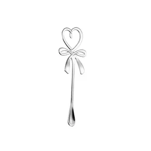 Stainless Steel Dessert Spoon, Creative High-Value Bow Tie Cake Spoon, Coffee Stirrer, Bird Nest Spoon, Gift Spoon, Stirring Spoons
