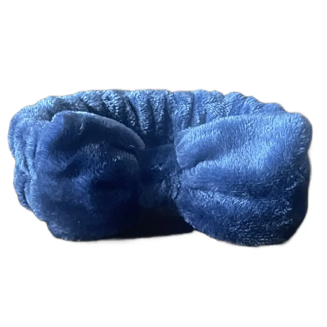 Soft Spa Navy Blue Coral Fleece Headband