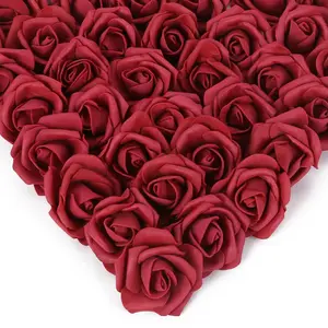 200pcs Bubble Rose Head Make Rose Rose Stems for Diy Flower Crafts, Cake Decoration Wedding Decorative Fruit Ornaments