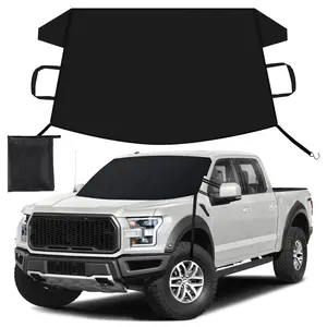 Ultimate Car Protection Windshield Cover for Ice Snow & Frost Car Sun Visor 63x47.2 inches All Weather Protector for Sedans SUVs with Durable Straps & Anti-Theft Panels Easy Install Complete Coverage