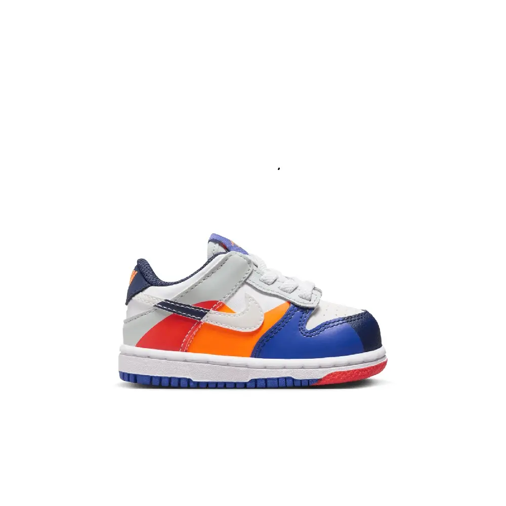 Toddler's Nike Dunk Low SE White/White-Light Silver (FV2964 100)