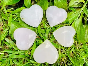 Mangano Calcite Crystal Heart
