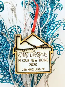 First Christmas in Our New Home Holiday Ornament