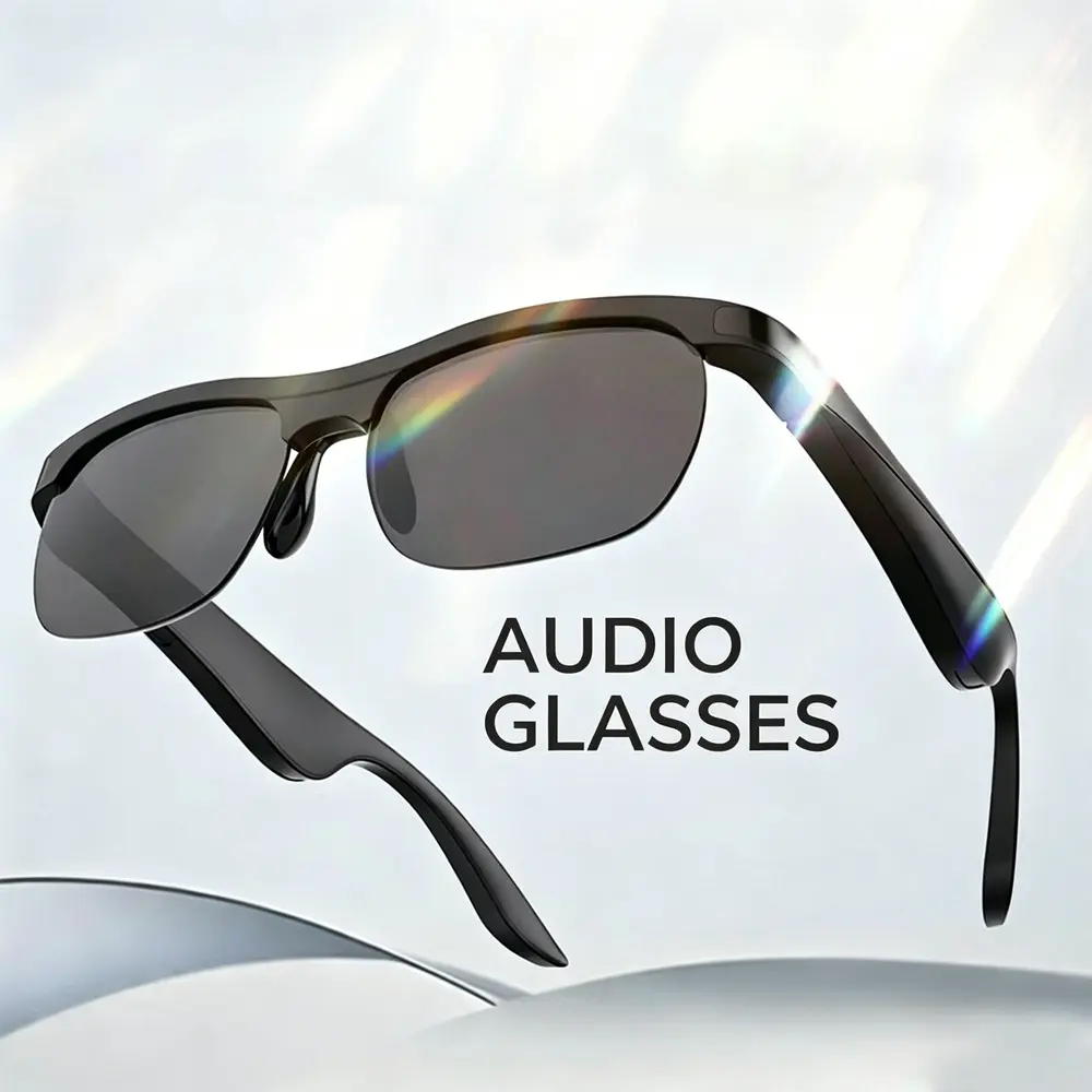 NKRIYUL GL10 Black Audio Sunglasses for Casual Outdoor Use & Daily Commute NKRIYUL GL10 Black Audio Sunglasses for Casual Outdoor Use & Daily Commute