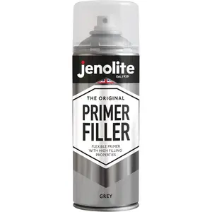 Primer Filler Aerosol Paint |   GREY |   Flexible Primer with High Filling Properties |   Fills Small Dents & Scratches for Smooth Finish |   400ml (13.5fl oz)