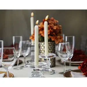 Ivory Candlesticks Bulk Pack 50 Count - Unscented Dripless 11.5 Inch Household & Dinner Candle Set - 12+ Hours - Premium European Quality - Consistent Smokeless Flame - 100% Cotton Wick