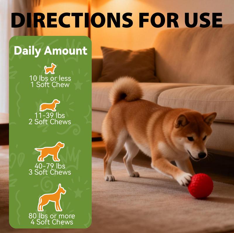 OurCares Generation 2 Probiotics for Dogs Support Gut Health Occasional Diarrhea Digestive Health & Seasonal Allergies Dog Probiotics Soft Chew for Pet Immune System Chicken 120 Soft Chews Pet Daily Chews Snacks