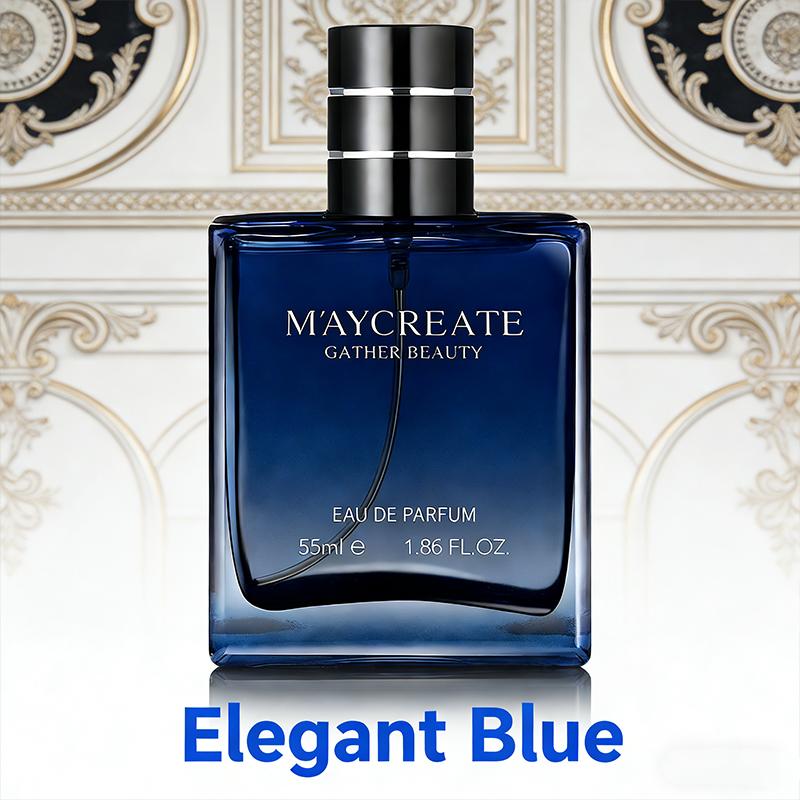 M'AYCREATE Men's Eau De Toilette 55ml Azure Sea Salt Freshness Knight Woodsy Deep Scent Long Lasting Marine Classic Fragrance with Lemon Cedarwood Notes Ideal for Spring Summer Outings