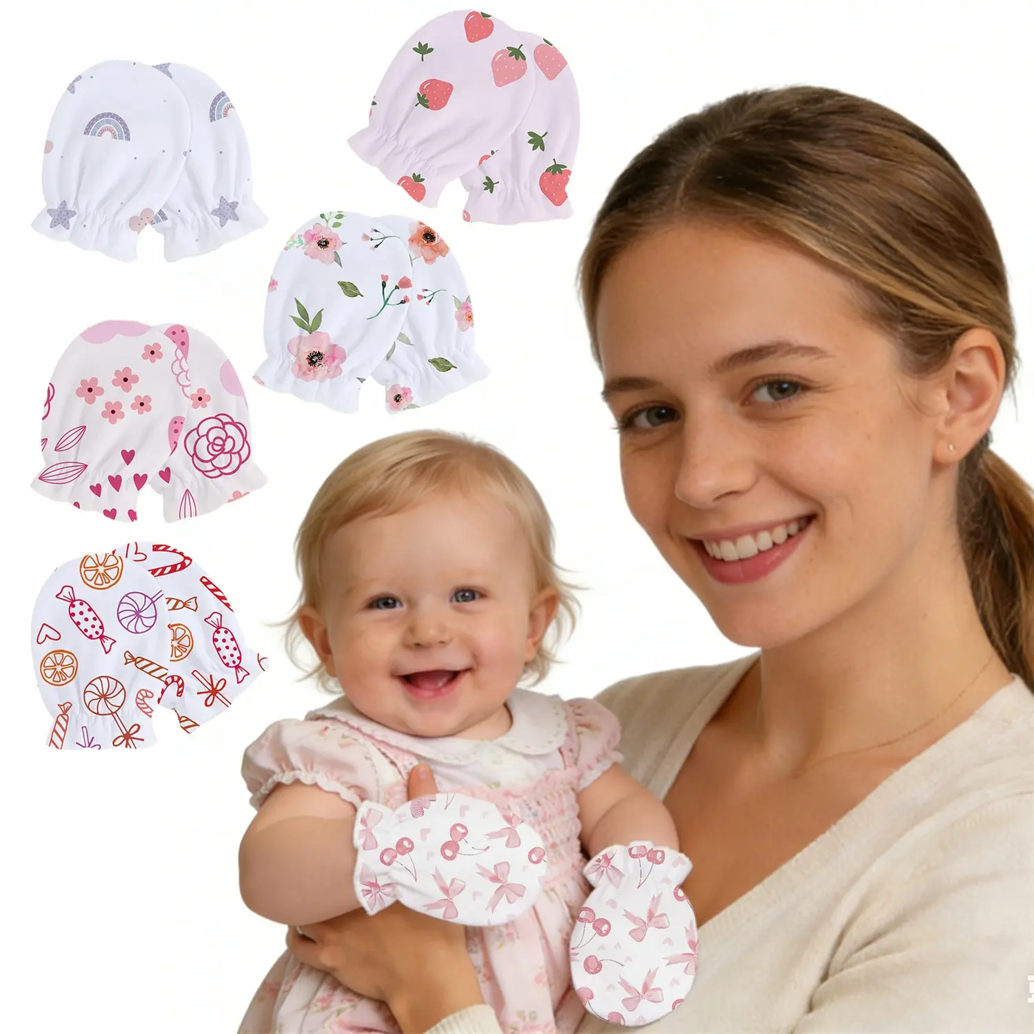 6 Pairs Kids Gloves, Anti-Scratch Soft Comfortable, Unisex Baby Gloves, Ideal for Boys and Girls, Durable and Safe Design, Practical Choice