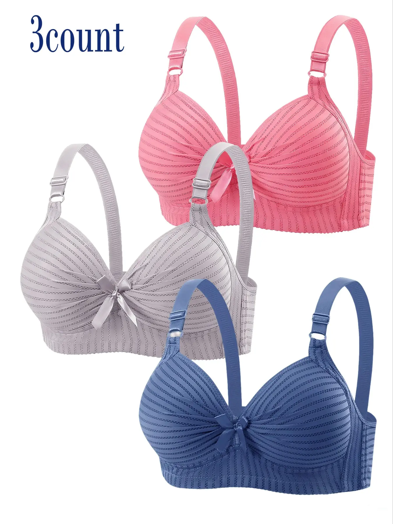 Women's Bra Set for Ultimate Comfort & Support, Fashionable Design Suitable for Daily Wear, Moisture-Wicking Fabric, Multiple Sizes Available