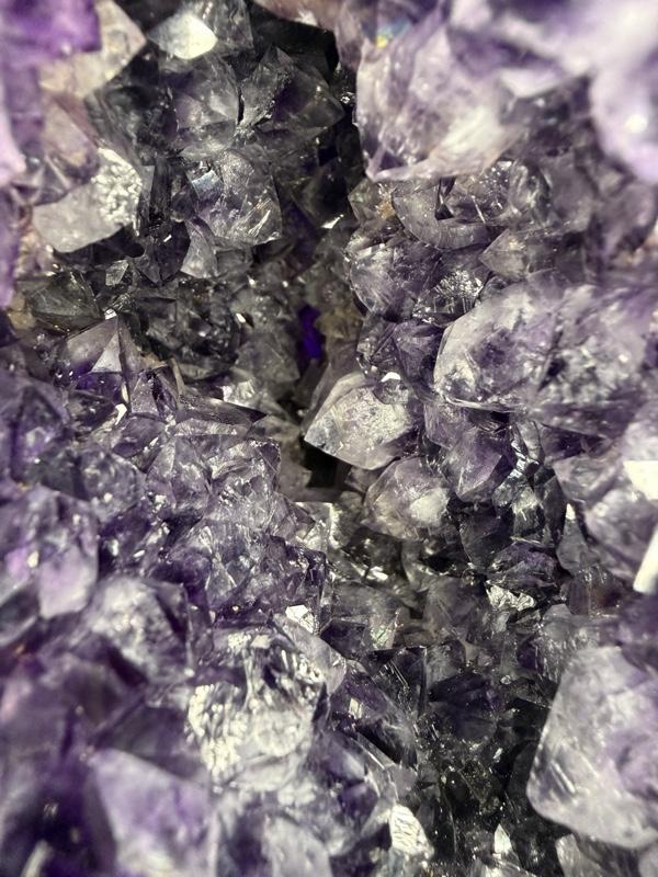 Natural Brazilian Amethyst Geode Standing Egg 10" Polished Agate with Custom Hardwood Display Stand for Home Decor at 8lbs | purple crystal natural amethyst supplier