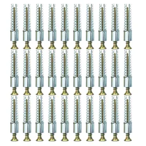 Heavy Duty Wall Anchors and Screws Kit, 50 Sets/100 Pieces, for Concrete, Hollow and Wooden Wall Mounting (8MM 50sets)