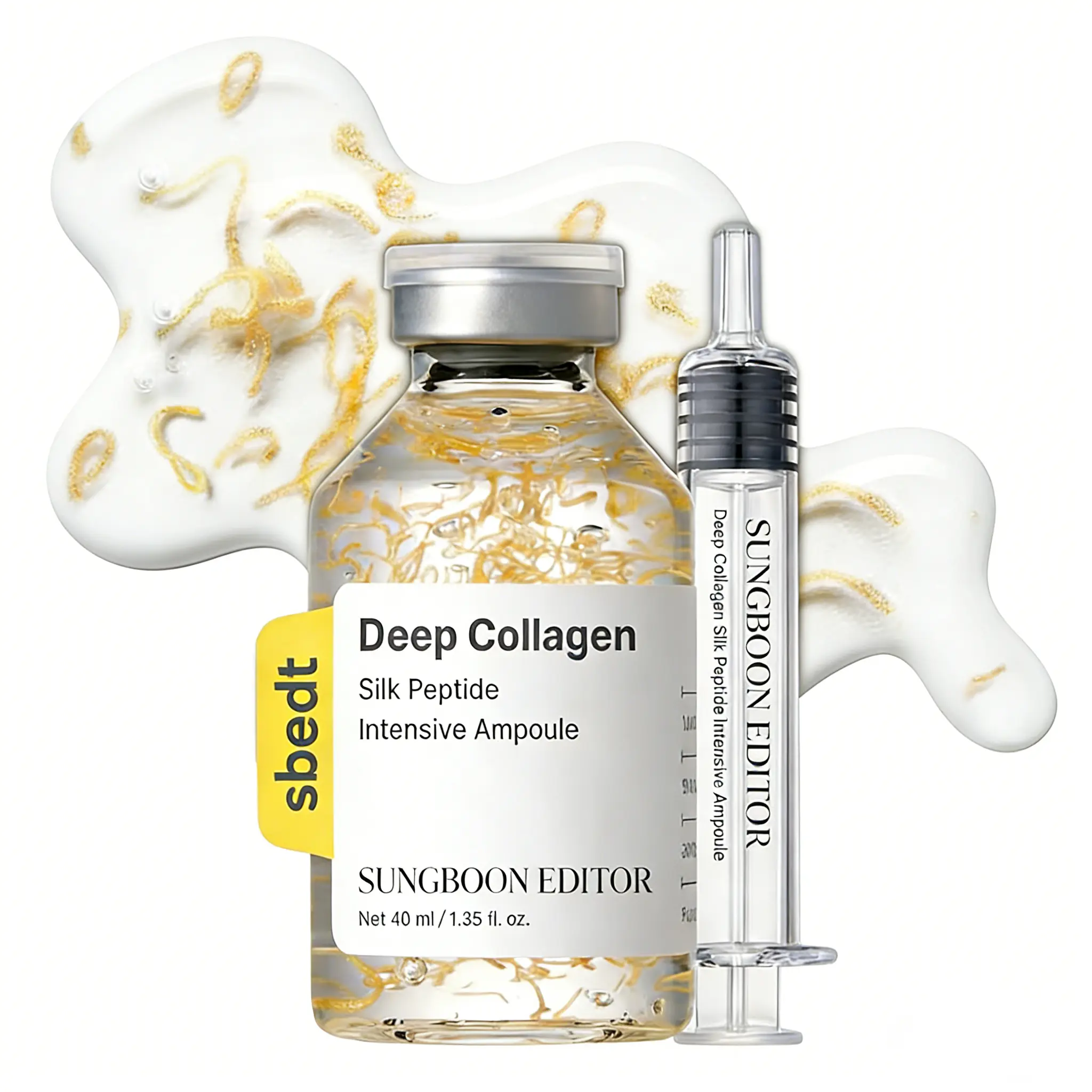 Sungboon Silk Lifting Peptide Ampoule 1.35 fl oz | Wrinkle Care | Face-Lift at Home serum with Peptides & Deep Collagen 40ml | Plumping, Smooth, Anti aging Korean Skincare Radiant