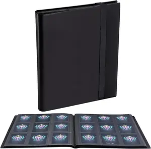 Card Binder, 360 Pockets Upgraded Trading Card Binders, Cards Collection Binder 9 Pocket, Side Loading Yugioh Binder Book Holder for MTG, TCG, Sport, Football, Baseball Collector Cards - Black JIQEZNL
