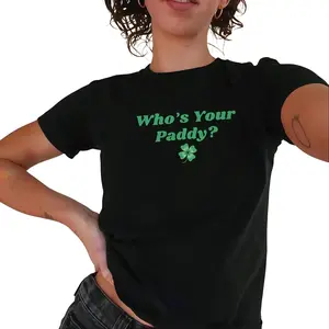 Who's Your Paddy Funny Tee St Patrick's Day Shirt St Paddy Outfit Lucky Women Gift Cool Comfy Men's Graphic Tees Ideal for Workouts & Summer