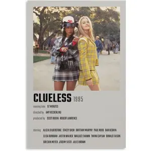 Teen Comedy Movies Clueless 90s Classic Retro Movie Art Poster (9) Art Poster Canvas Painting Decor Wall Print Photo Home Modern Decorative Posters