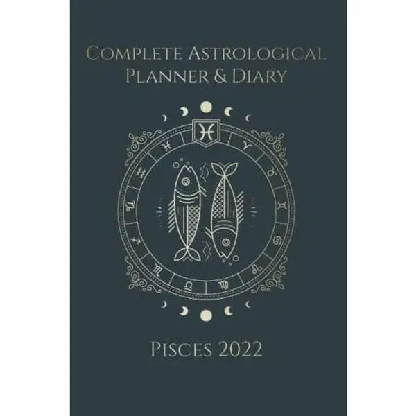 Used Complete Astrological Planner & Diary - Pisces 2022 (English, Paperback, 1.01 lbs): Good to Very Good Condition, Empower Your Future by Tracking Planetary and Moon Aspects, Transits, Void of Course, Moon Phases, Lunar Calendar, Retrograde Planets