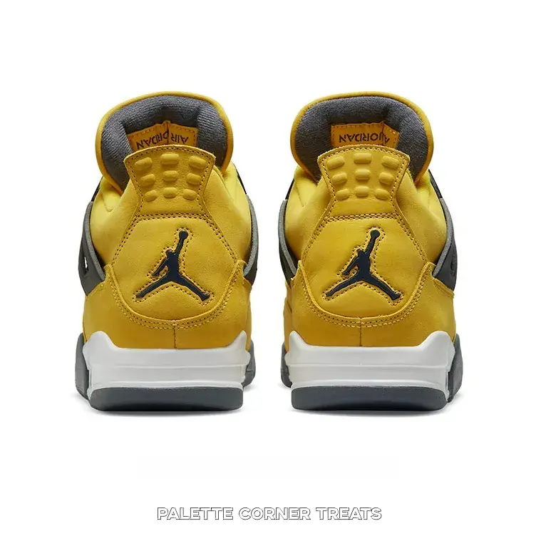 Bright Yellow Black Gray Suede Mid-Top Retro Basketball Shoe | Lightning Colorway Streetwear Sneaker