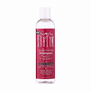 Simply Stylin' Human Hair Wig Shampoo - Cleansing & Revitalizing Formula for Wigs, Weaves, and Hairpieces 8oz Conditioner Gentle Haircare Cleanser Comfort
