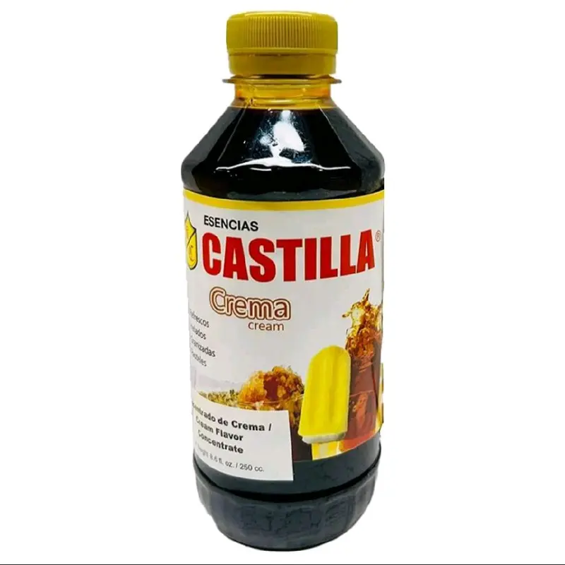 Cream Flavor Concentrate 8.6 fl oz - Esencias Castilla Crema Flavor Concentrate Bottle