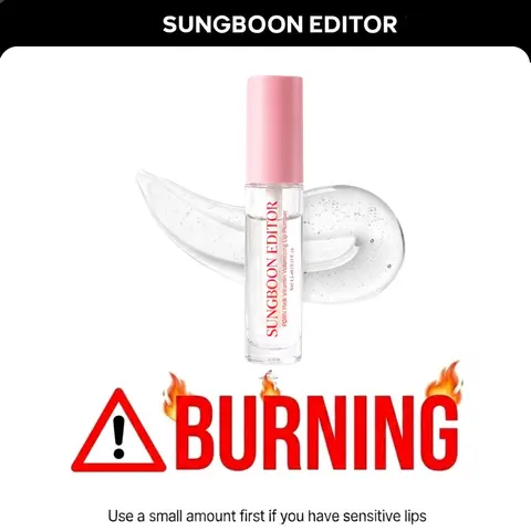 [Sungboon] PDRN Burning Lip Plumper | Lip Plumper Volumizing Non-Sticky Glossy Lip Volumizer | Korean Cosmetics