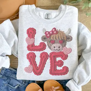ASH GREY Sweatshirt SINGLE  - Long Sleeve, Round Neck Top - Petty/Mama/Faith Themed, Cozy Casual Pullover for Pairing with Jeans