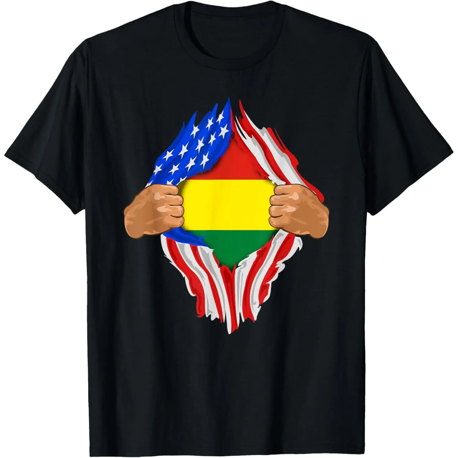 100% Cotton Bolivian Blood Inside Me T-Shirt | Bolivia Flag Gift