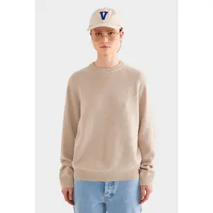 Oversized Wool Cashmere Sweater - Sand Marl