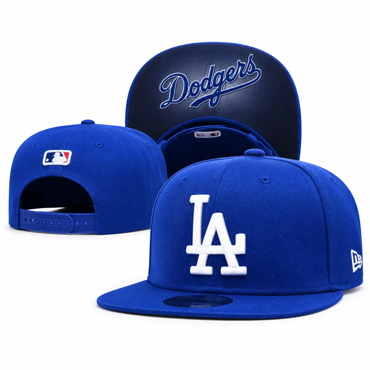 New Era MLB LA Dodgers Cap for Men Women, 9FIFTY 59FIFTY Fitted Snapback Baseball Cap, Blue White Black Gray, Flat Brim, Back to School 2026, College Campus Streetwear