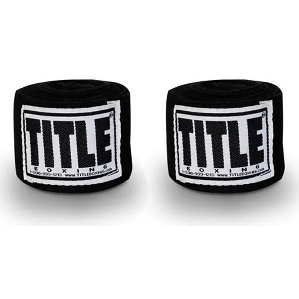 Title Boxing Mexican Style Unisex Handwraps - 180 Inches Full Wrap Boxing Training Gear, Elastic Fabric Form-Fit Design, Hook Closure for Martial Arts & Fighting