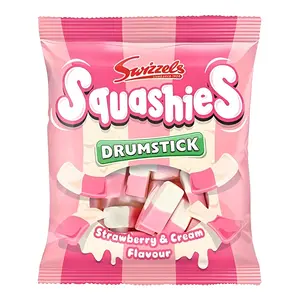 Swizzels Squashies Drumstick Strawberry & Cream Flavour Bag (UK)